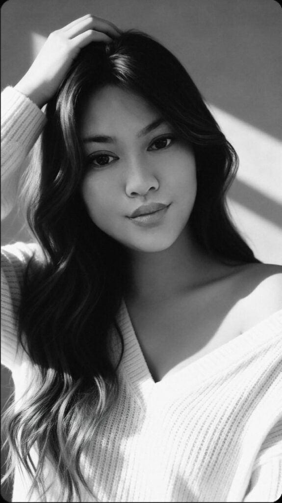 Portrait en noir et blanc d’une auteure franco-khmère, présentation de l’équipe Éveil Franco-Khmer